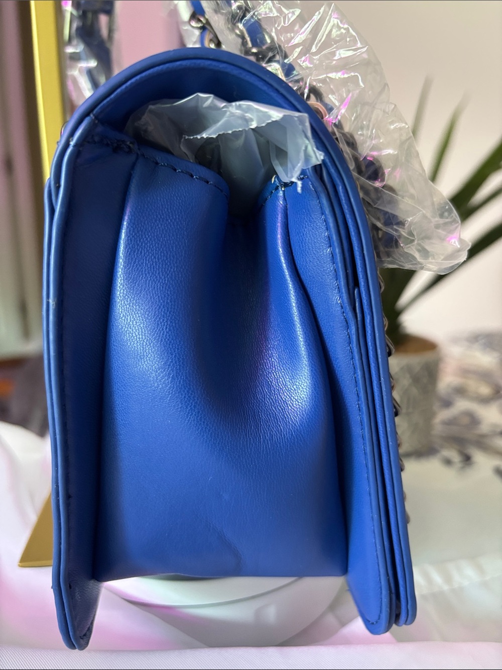 Badgley Mischka Quilted Vegan Leather Crossbody NWT - Picture 7 of 14